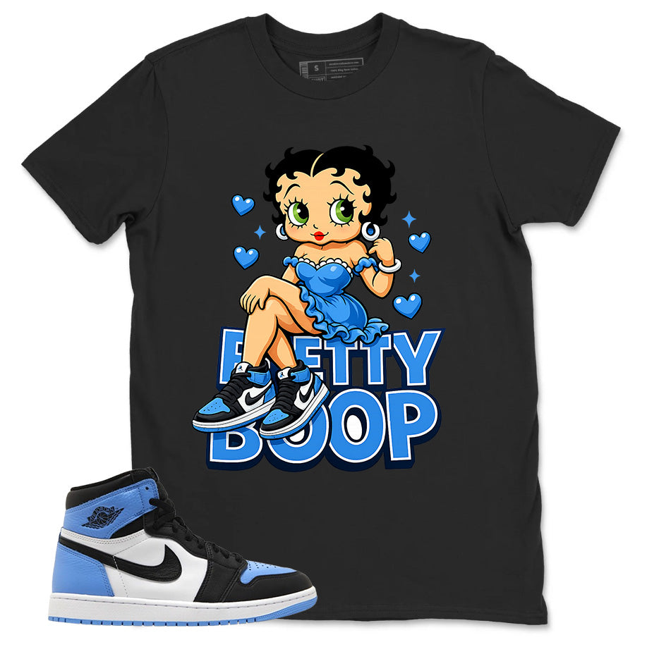 Blue UNC Toe 1s Zadago Shirt Betty Boop Graphic