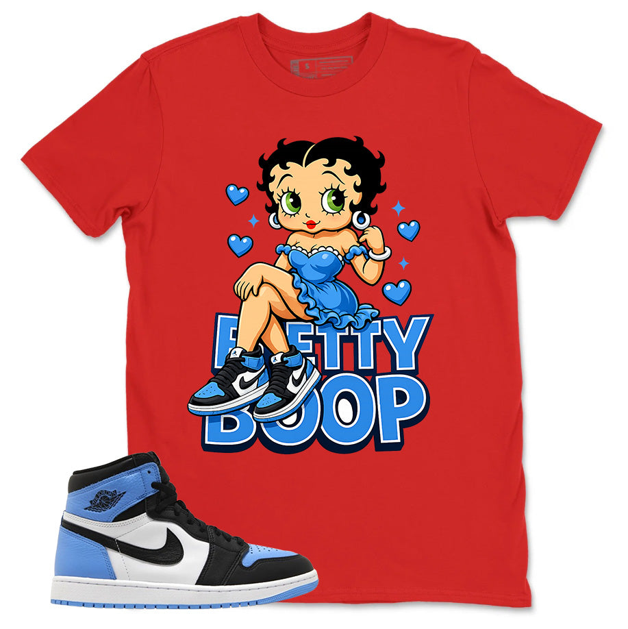 Blue UNC Toe 1s Zadago Shirt Betty Boop Graphic