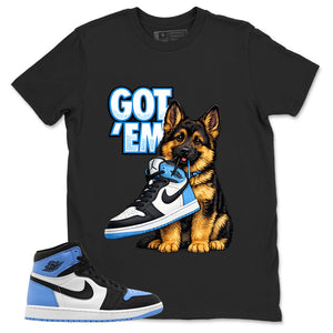 Blue UNC Toe 1s Zadago Shirt Got Em GS Graphic