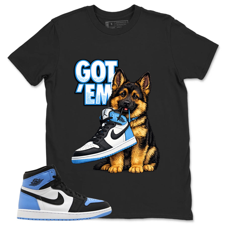 Blue UNC Toe 1s Zadago Shirt Got Em GS Graphic