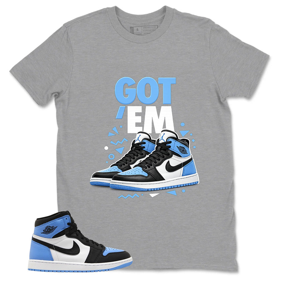 Blue UNC Toe 1s Zadago Shirt Got Em Sneaker Graphic