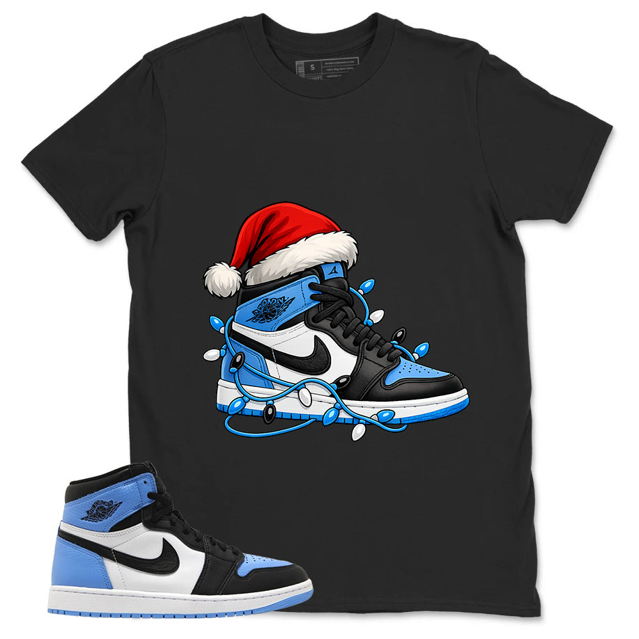 Blue UNC Toe 1s Zadago Shirt Kickmas Graphic