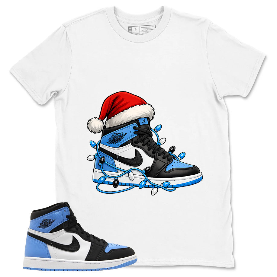 Blue UNC Toe 1s Zadago Shirt Kickmas Graphic