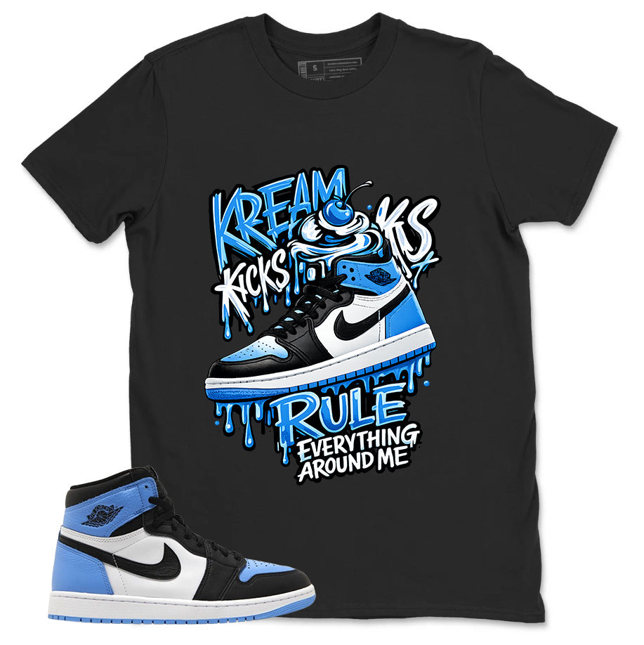Blue UNC Toe 1s Zadago Shirt Kream Kicks Graphic