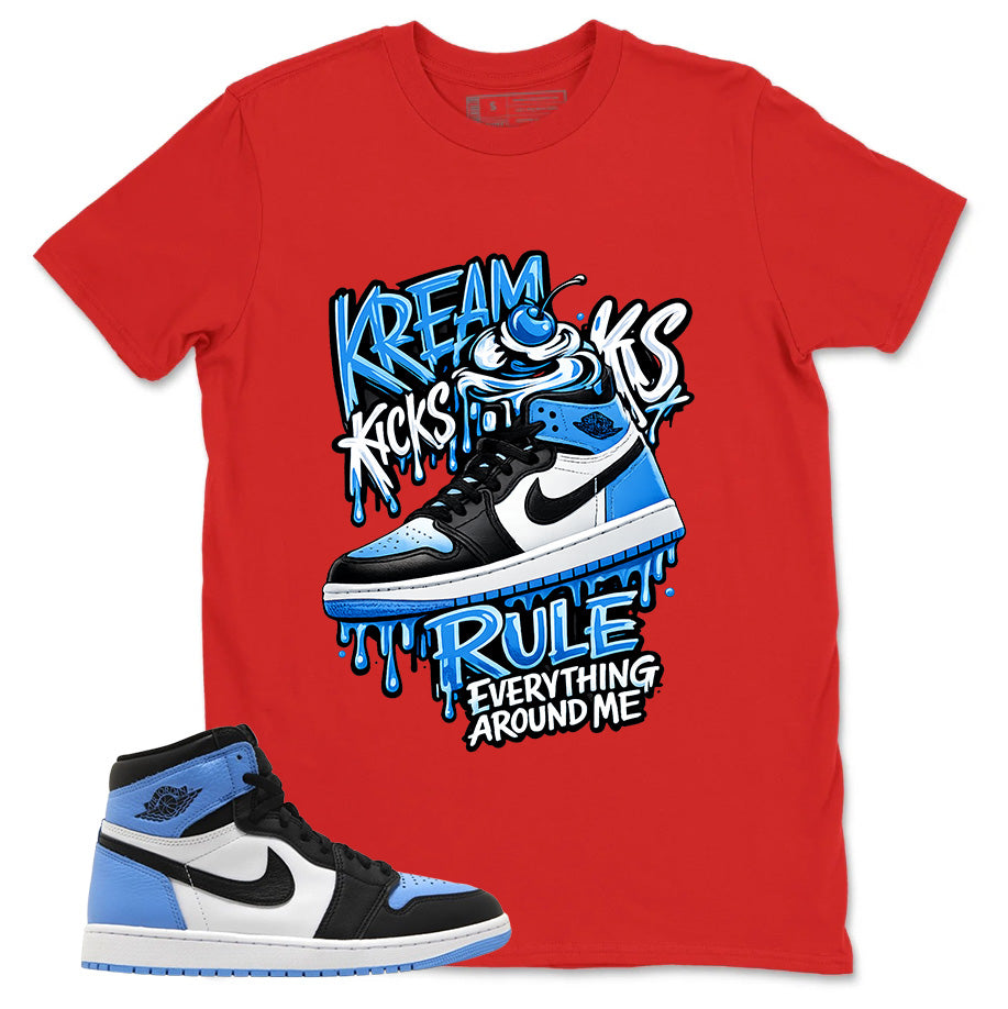 Blue UNC Toe 1s Zadago Shirt Kream Kicks Graphic
