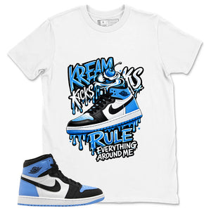 Blue UNC Toe 1s Zadago Shirt Kream Kicks Graphic