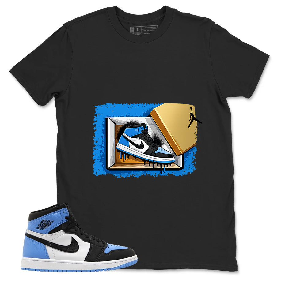 Blue UNC Toe 1s Zadago Shirt New Kicks Graphic