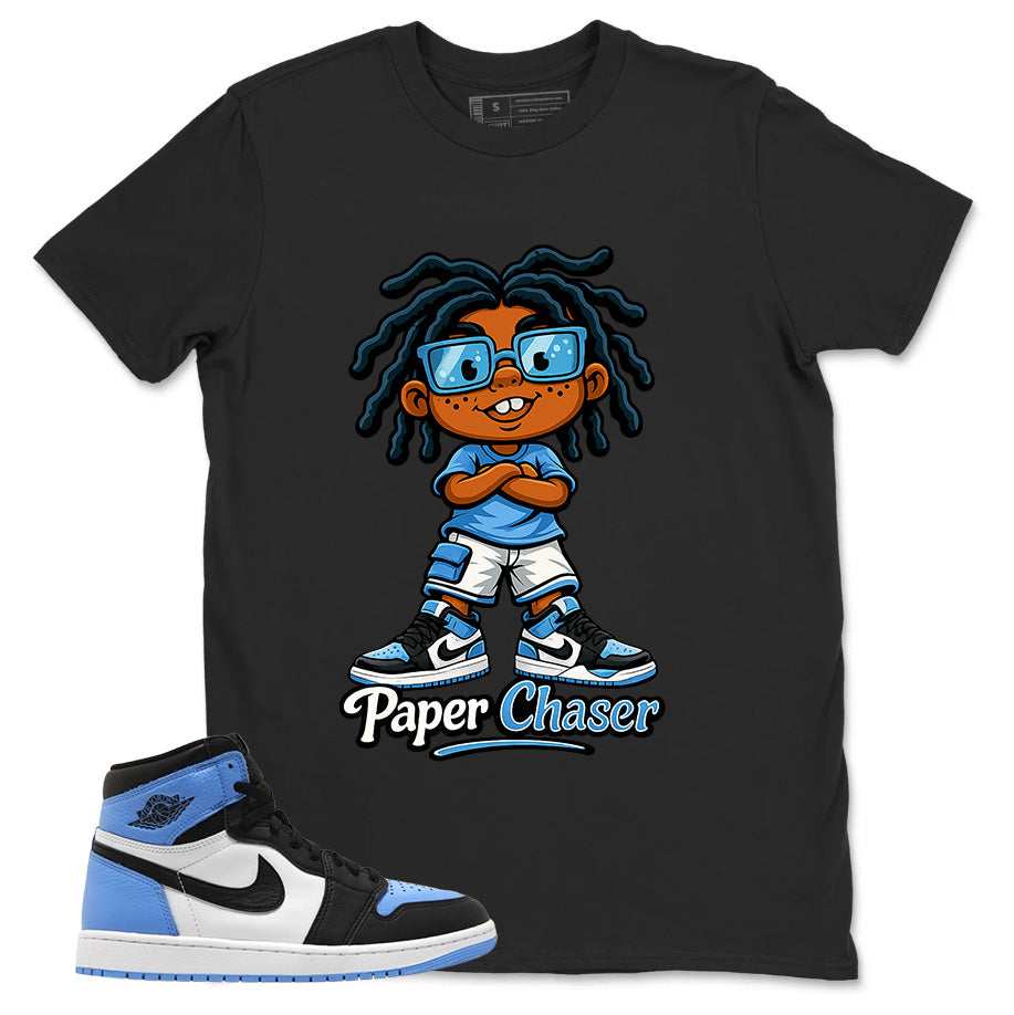 Blue UNC Toe 1s Zadago Shirt Paper Chaser Graphic