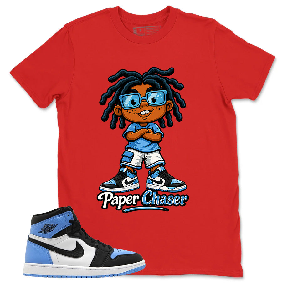 Blue UNC Toe 1s Zadago Shirt Paper Chaser Graphic