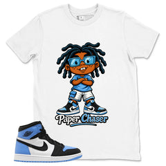 Blue UNC Toe 1s Zadago Shirt Paper Chaser Graphic