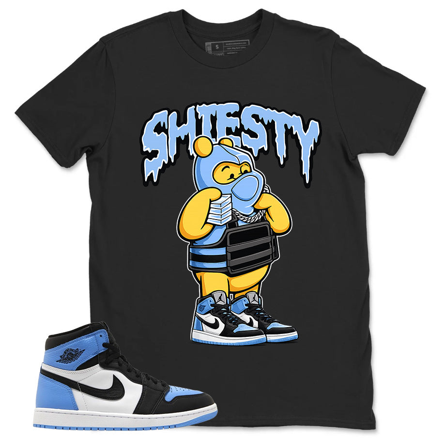 Blue UNC Toe 1s Zadago Shirt Shiesty Pooh Graphic