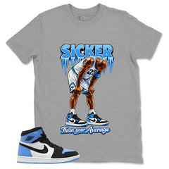 Blue UNC Toe 1s Zadago Shirt Sicker Than Your Average Graphic