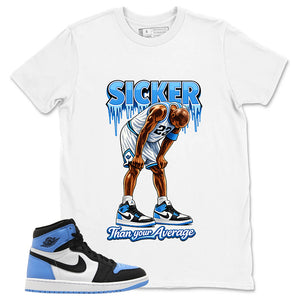 Blue UNC Toe 1s Zadago Shirt Sicker Than Your Average Graphic