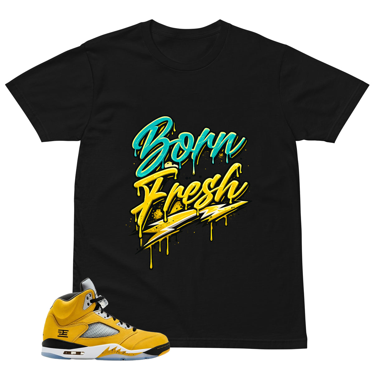 Graphic Tee Born Fresh Shirt Matching 5s T23 Tokyo