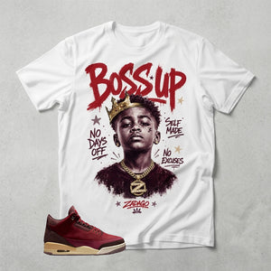Boss Up Graphic Tee - Shirt To Match Air Jordan 3 Bin23