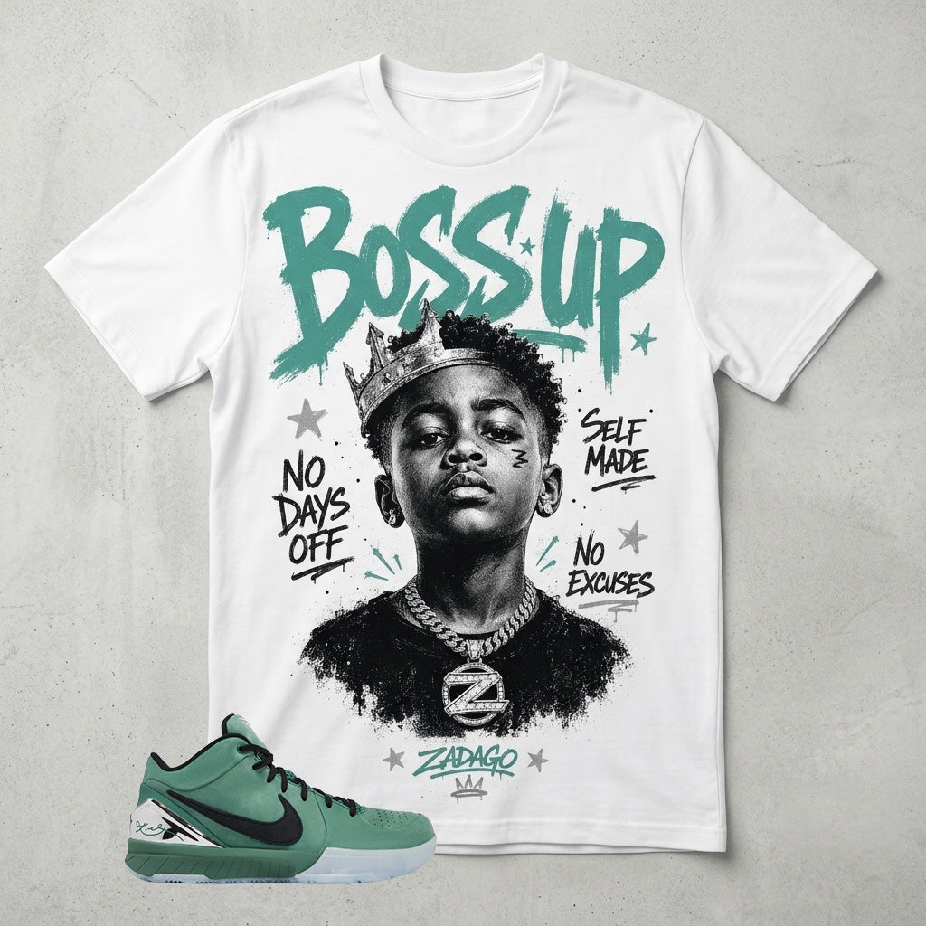 Boss Up Graphic Tee - Shirt To Match Kobe 4 Protro Girl Dad