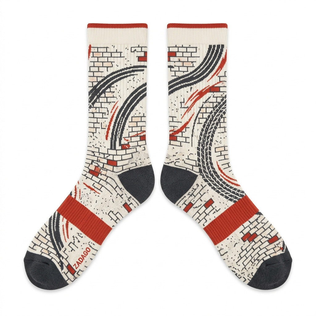 Brick After Brick Socks – Nigel Sylvester x Jordan 4 Inspired Mid-Calf Unisex Crew Socks