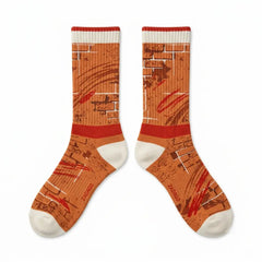 Brick By Brick Socks – Nigel Sylvester x Air Jordan 4 OG SP Inspired Mid-Calf Unisex Crew Socks