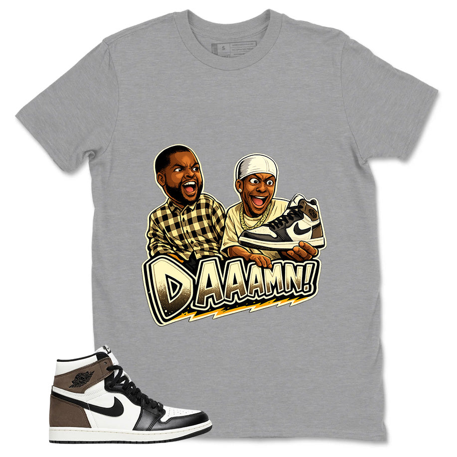 Brown Dark Mocha 1s Zadago Shirt Daaamn Sneaker Graphic