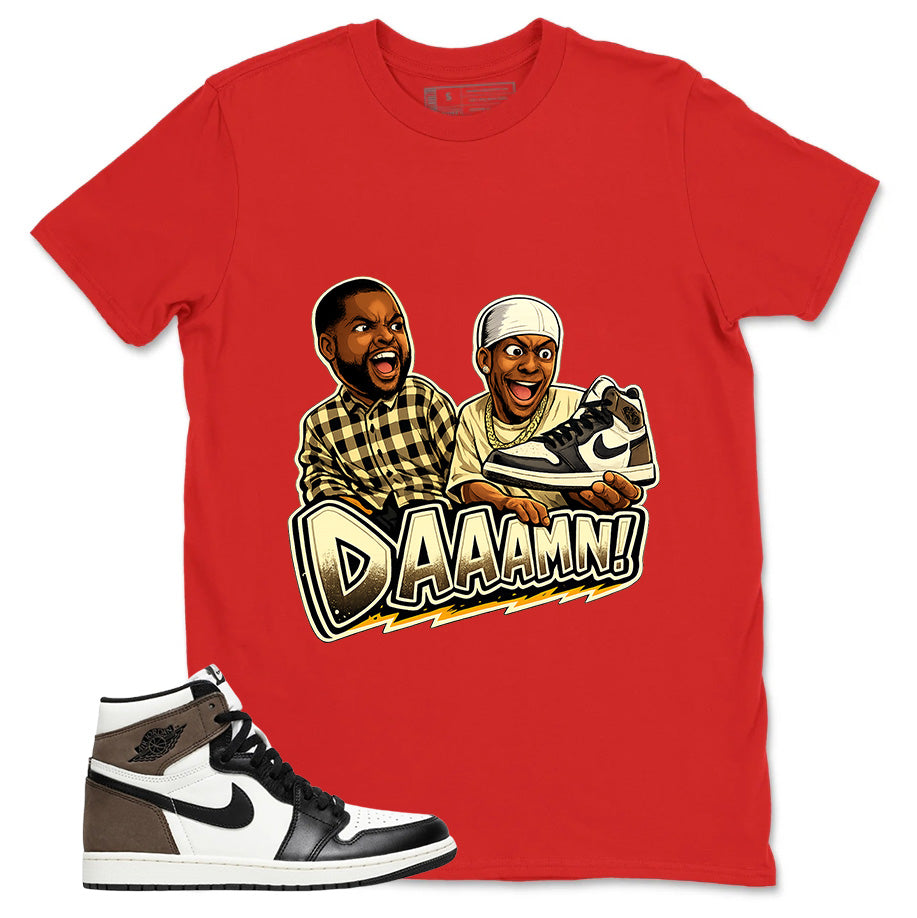 Brown Dark Mocha 1s Zadago Shirt Daaamn Sneaker Graphic