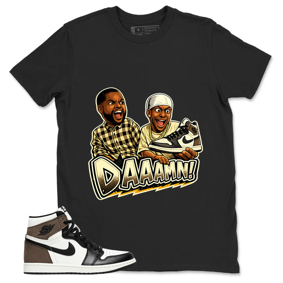 Brown Dark Mocha 1s Zadago Shirt Daaamn Sneaker Graphic