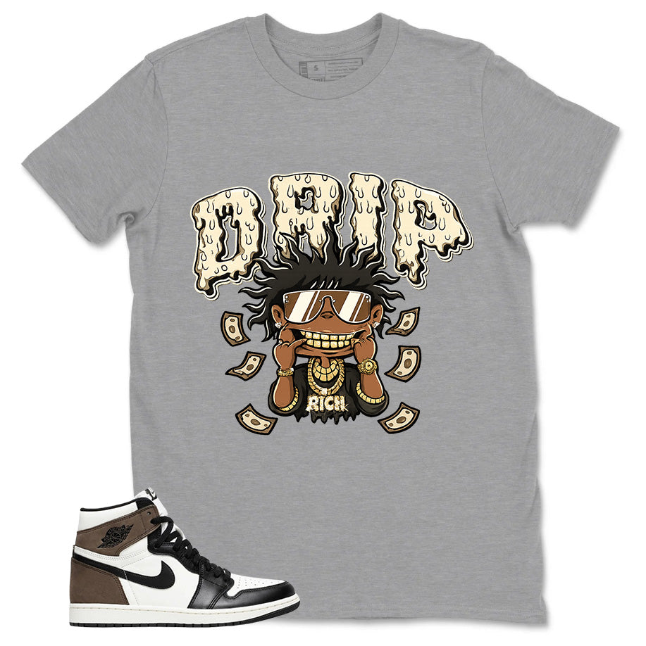 Brown Dark Mocha 1s Zadago Shirt Drip Rich Graphic