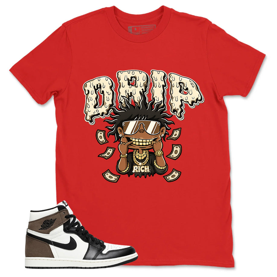 Brown Dark Mocha 1s Zadago Shirt Drip Rich Graphic
