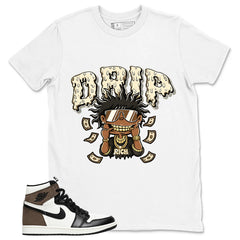 Brown Dark Mocha 1s Zadago Shirt Drip Rich Graphic