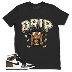 Brown Dark Mocha 1s Zadago Shirt Drip Rich Graphic