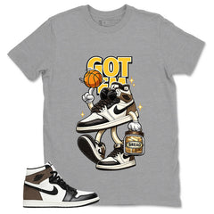 Brown Dark Mocha 1s Zadago Shirt Got Em Bread Graphic