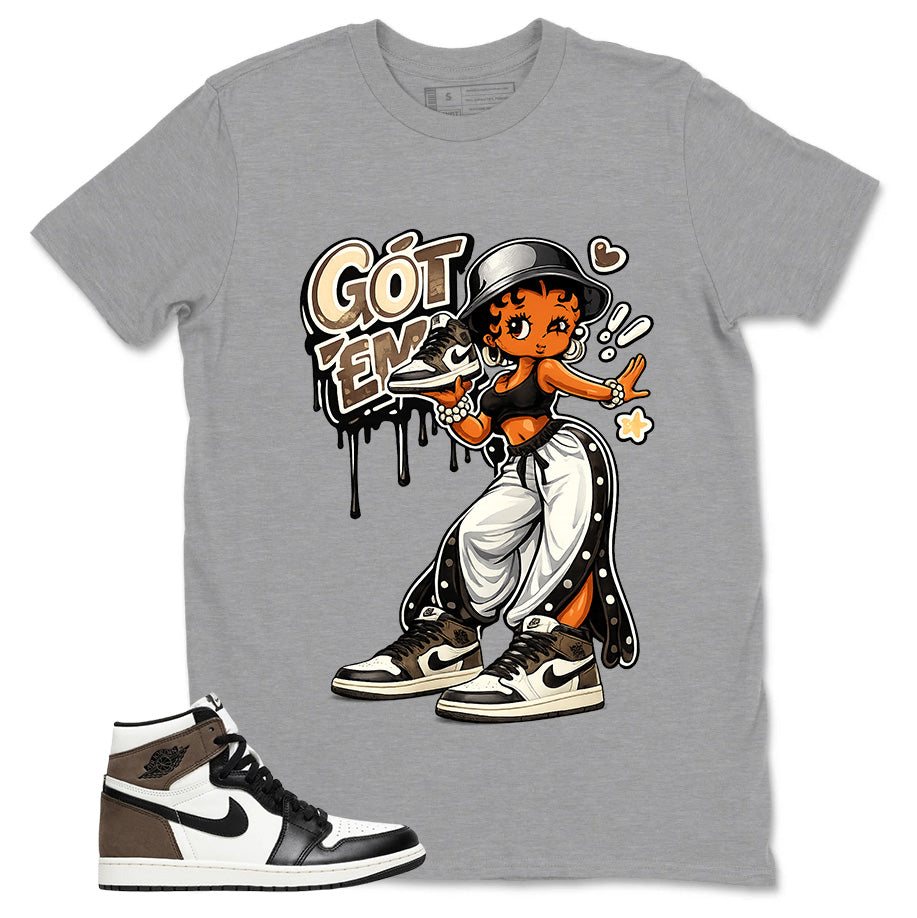 Brown Dark Mocha 1s Zadago Shirt Got Em Lady Graphic