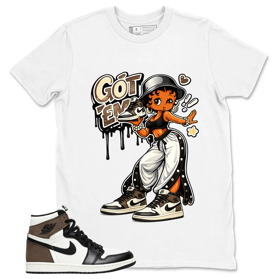 Brown Dark Mocha 1s Zadago Shirt Got Em Lady Graphic
