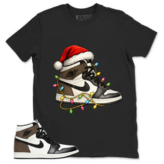 Brown Dark Mocha 1s Zadago Shirt Kickmas Graphic