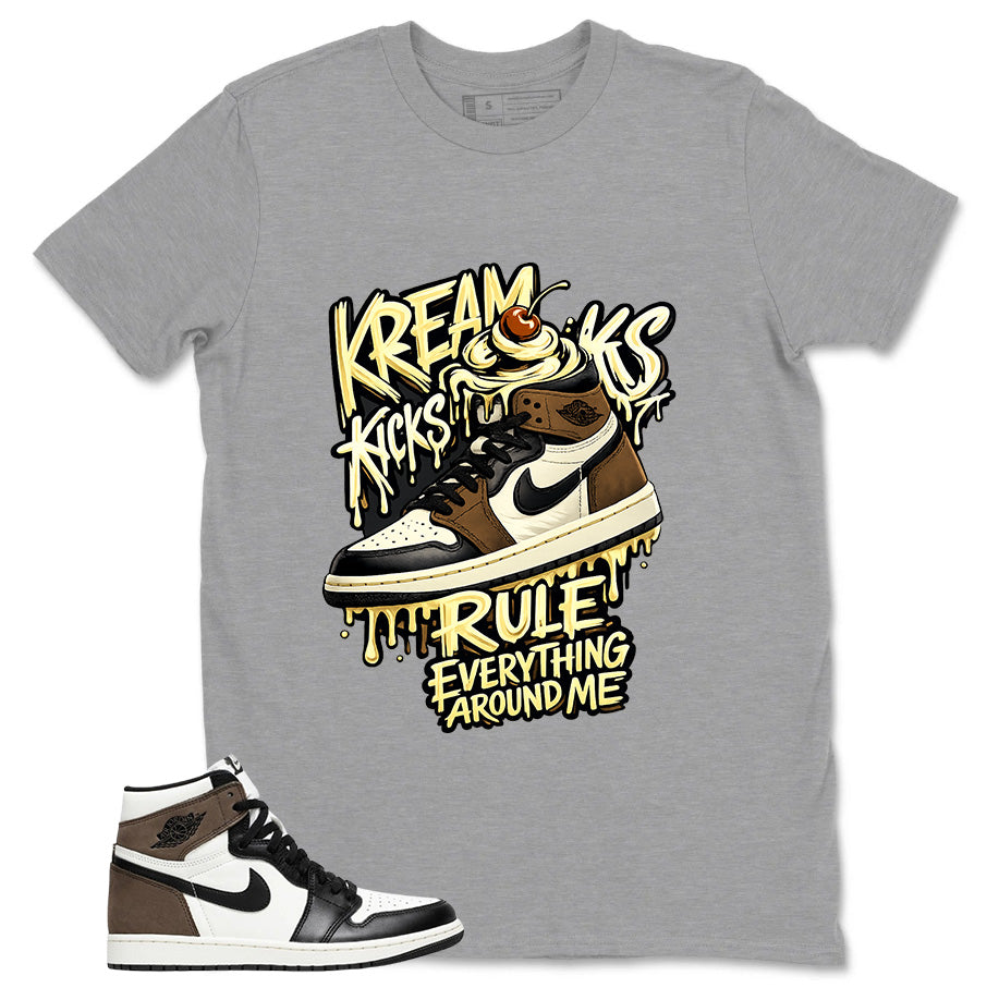 Brown Dark Mocha 1s Zadago Shirt Kream Kicks Graphic