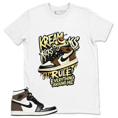 Brown Dark Mocha 1s Zadago Shirt Kream Kicks Graphic