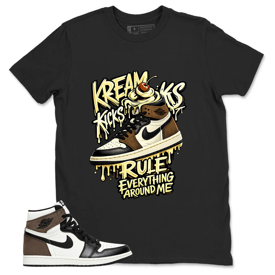 Brown Dark Mocha 1s Zadago Shirt Kream Kicks Graphic