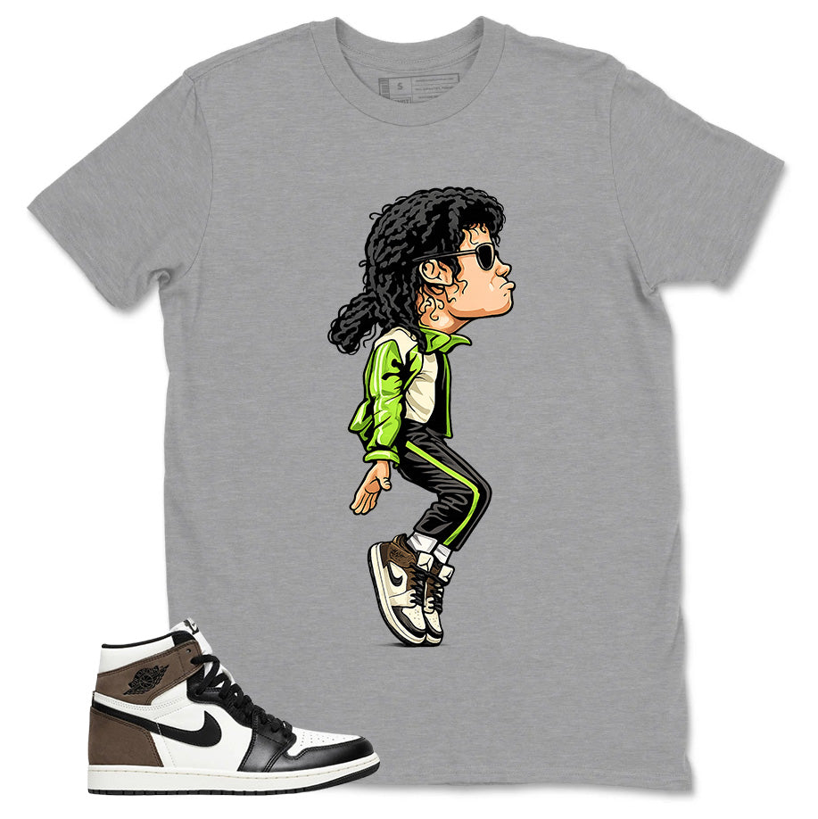 Brown Dark Mocha 1s Zadago Shirt M.Jackson Tiptoe Graphic