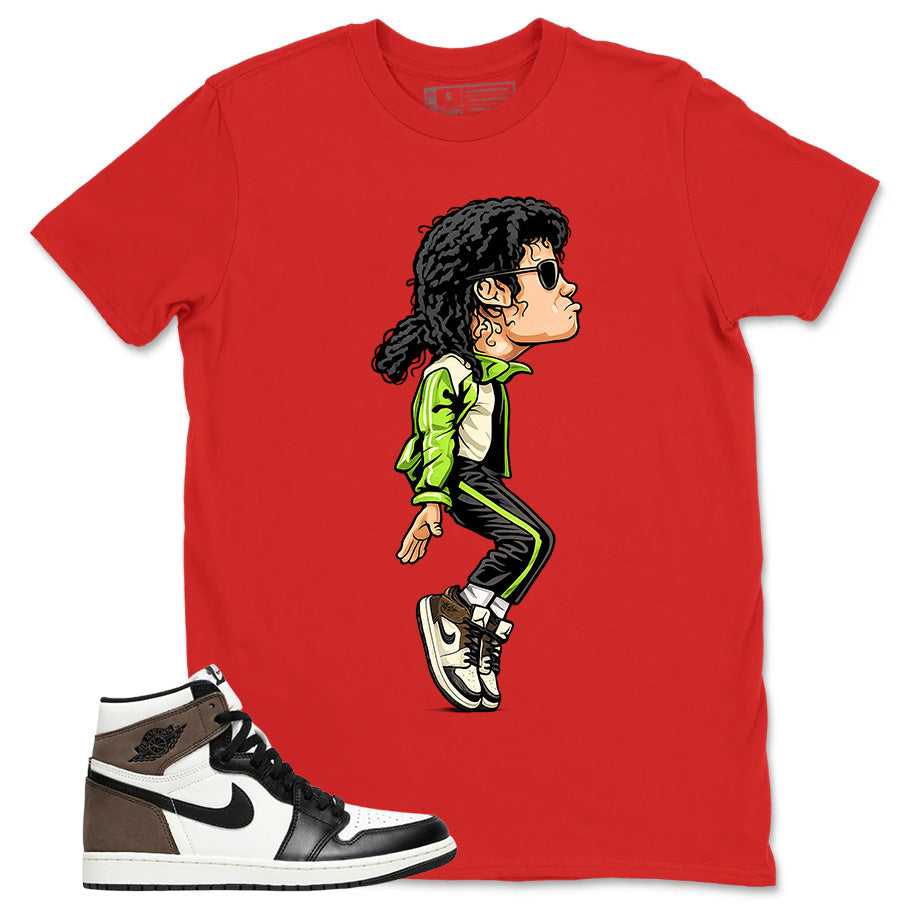 Brown Dark Mocha 1s Zadago Shirt M.Jackson Tiptoe Graphic