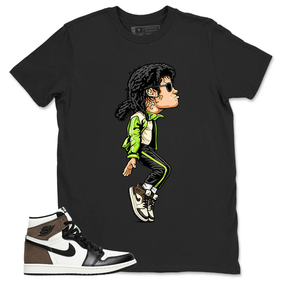 Brown Dark Mocha 1s Zadago Shirt M.Jackson Tiptoe Graphic
