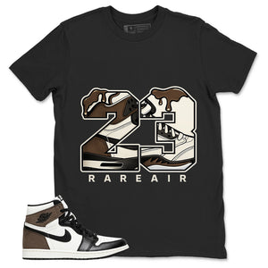 Brown Dark Mocha 1s Zadago Shirt Number 23 MJ Graphic