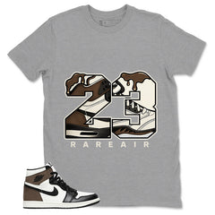 Brown Dark Mocha 1s Zadago Shirt Number 23 MJ Graphic