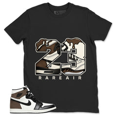 Brown Dark Mocha 1s Zadago Shirt Number 23 MJ Graphic