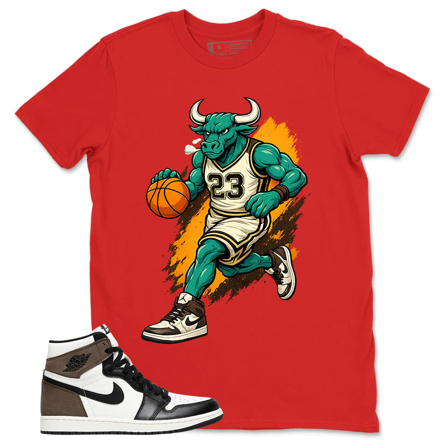 Brown Dark Mocha 1s Zadago Shirt Raging Bull Graphic