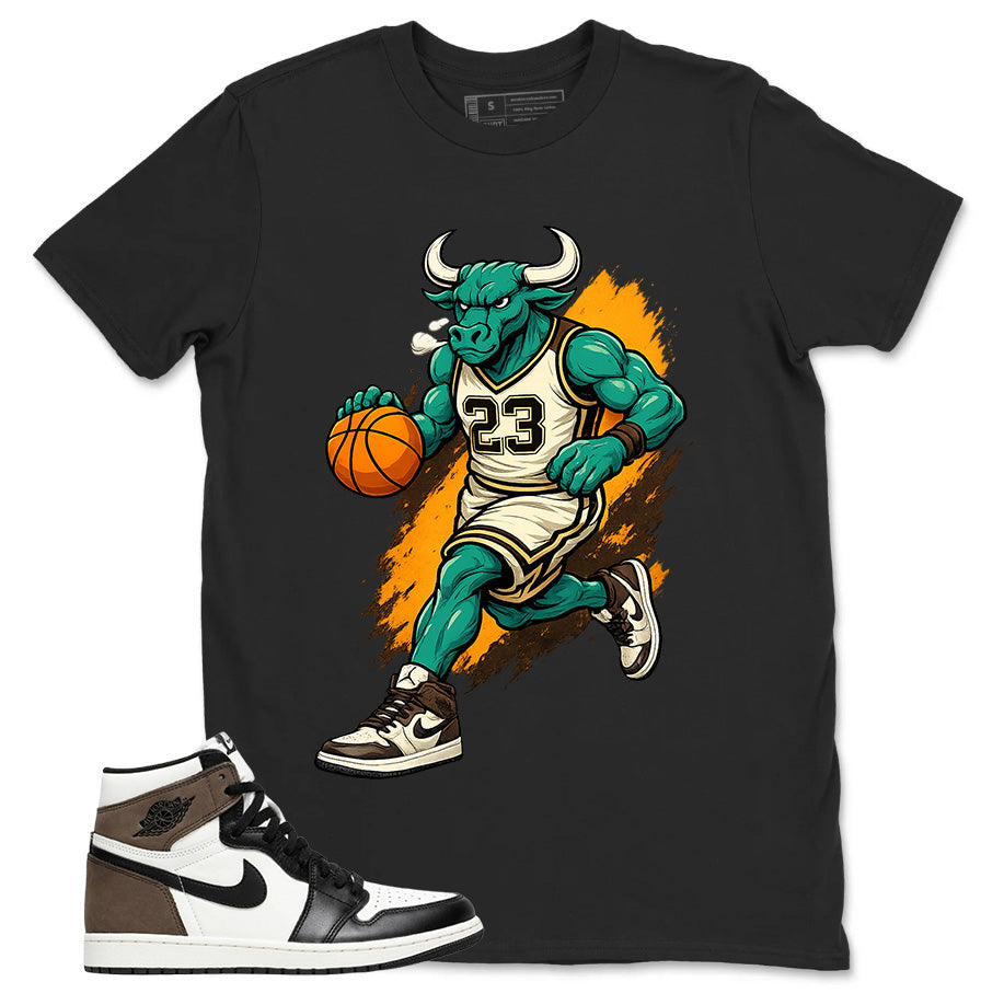 Brown Dark Mocha 1s Zadago Shirt Raging Bull Graphic