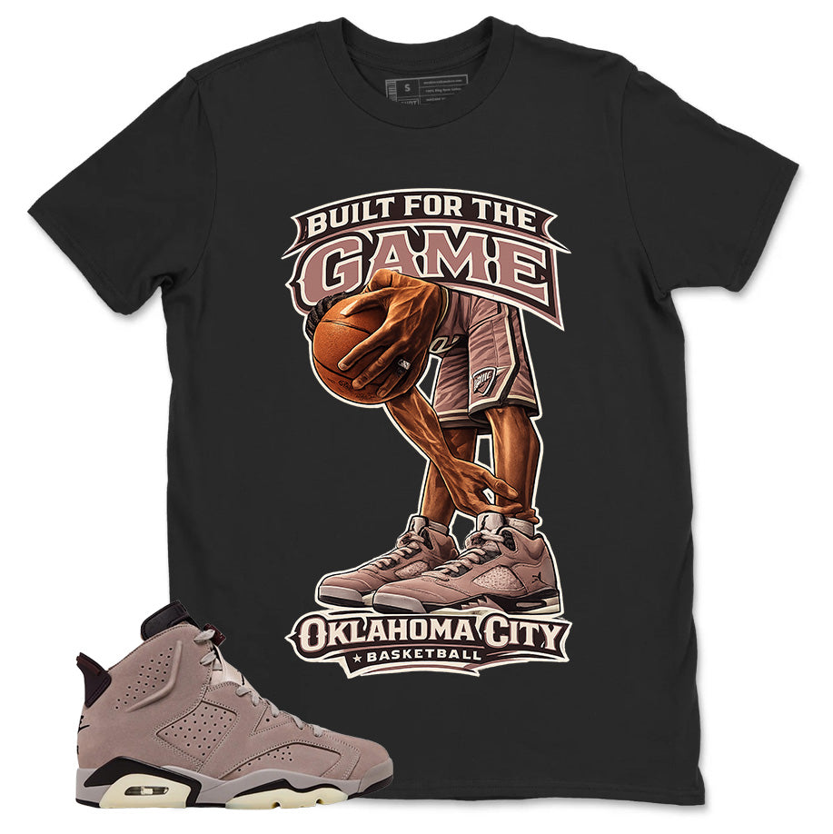 Brown Smoky Mauve 6s Zadago Shirt Built For The Game Graphic