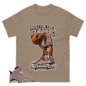 Brown Smoky Mauve 6s Zadago Shirt Built For The Game Graphic