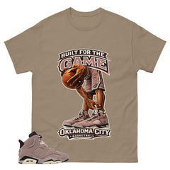 Brown Smoky Mauve 6s Zadago Shirt Built For The Game Graphic