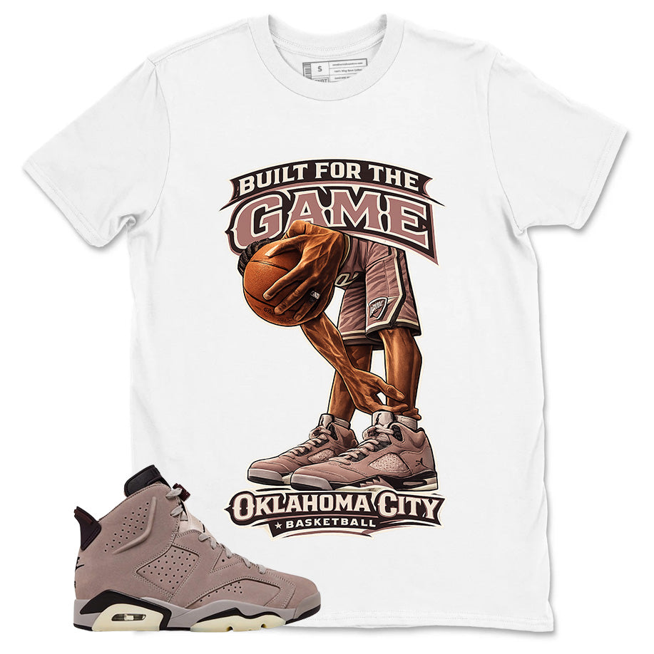 Brown Smoky Mauve 6s Zadago Shirt Built For The Game Graphic