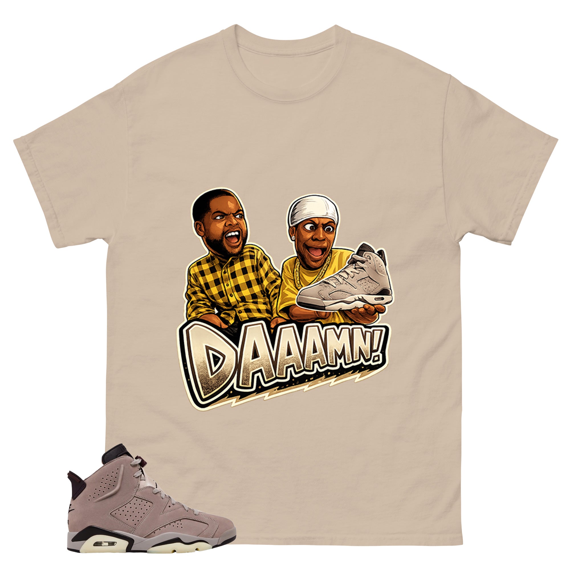 Brown Smoky Mauve 6s Zadago Shirt Daaamn Sneaker Graphic