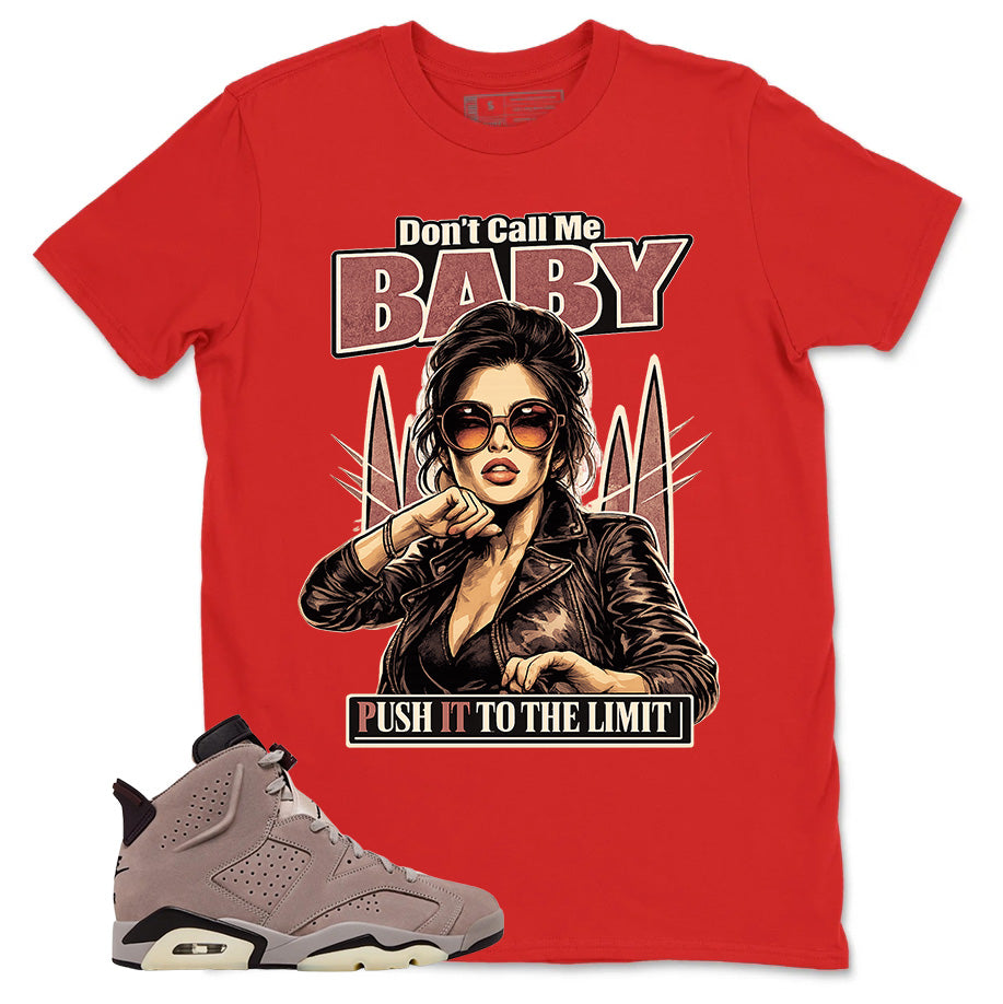 Brown Smoky Mauve 6s Zadago Shirt Don't Call Me Baby Graphic